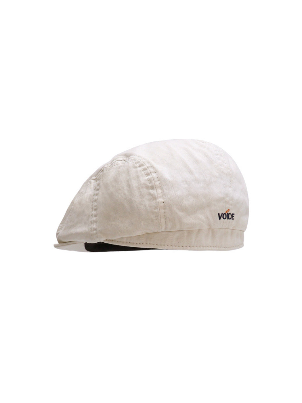 Haila - Embroidered Panel Seam Flat Cap