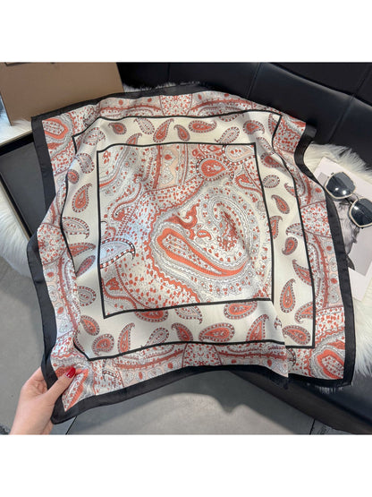 Scarvii - Bandana Paisley Print Square Scarf