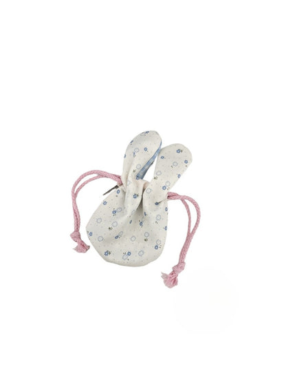 Cosbai - Floral Bunny Ears Drawstring Pouch