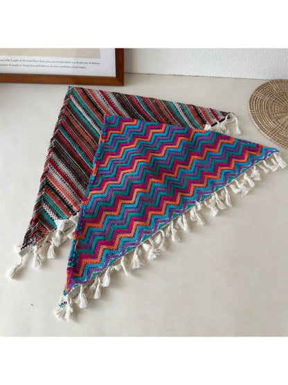 Scarvii - Multicolor Zigzag Triangle Headband