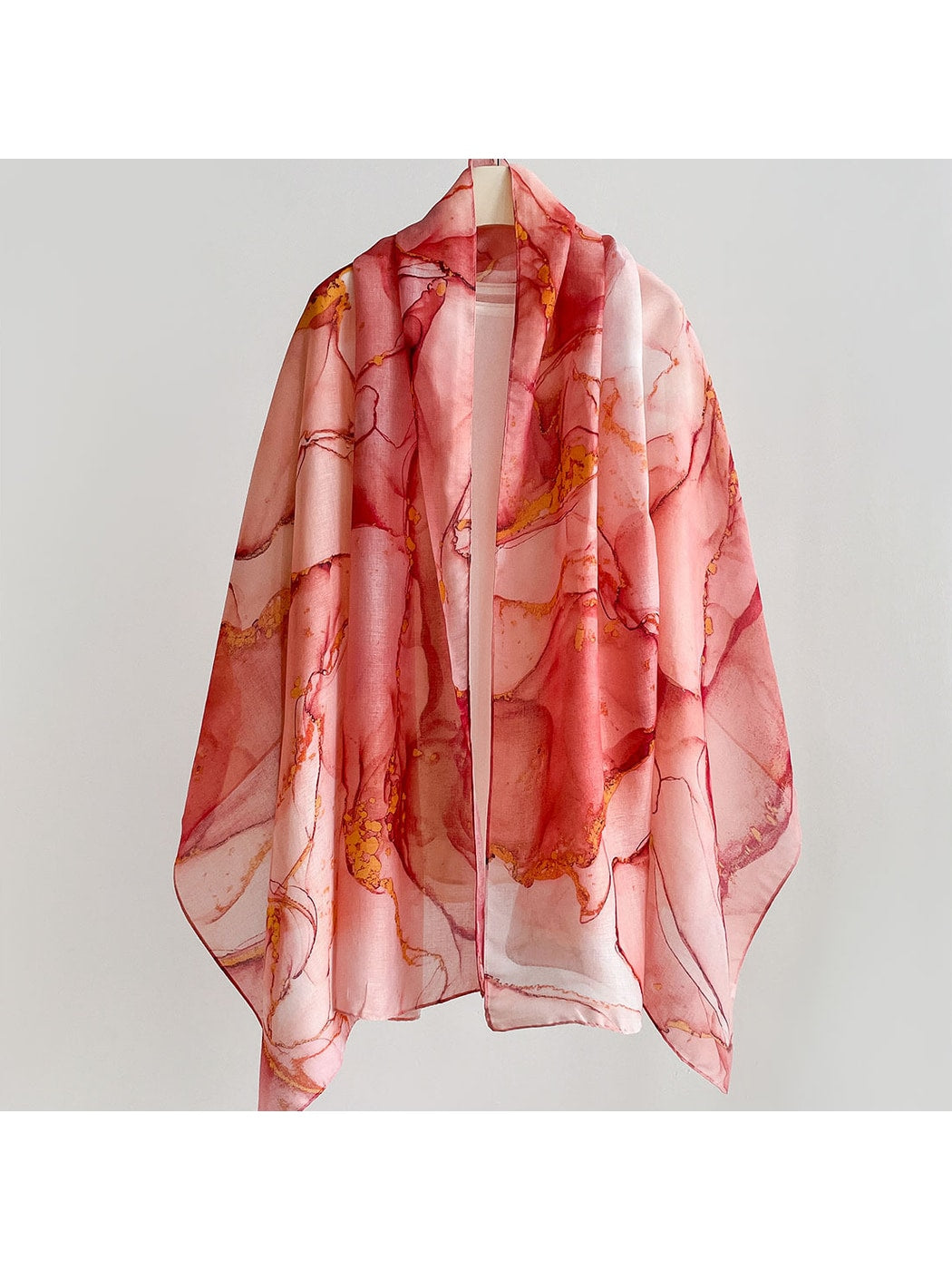 Scarvii - Abstract Wave Print Summer Wrap Scarf