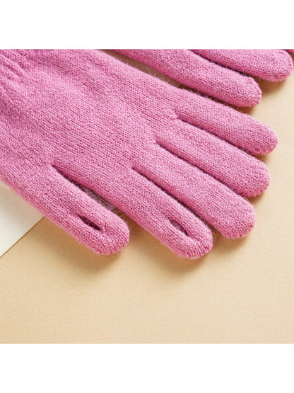 Gloving - Bow Detail Ribbed Cuff Gloves
