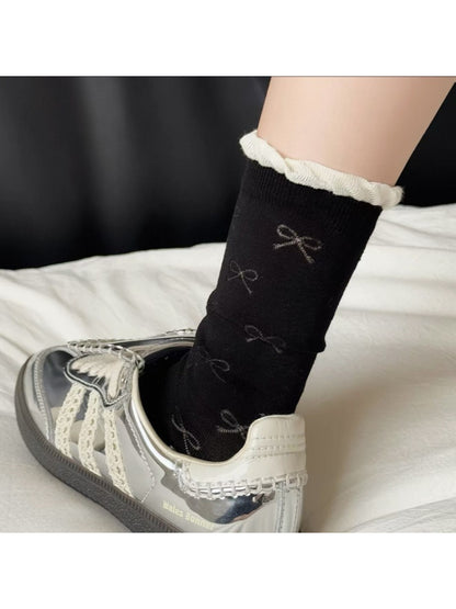 Rufia Pale Bow Everyday Socks color options