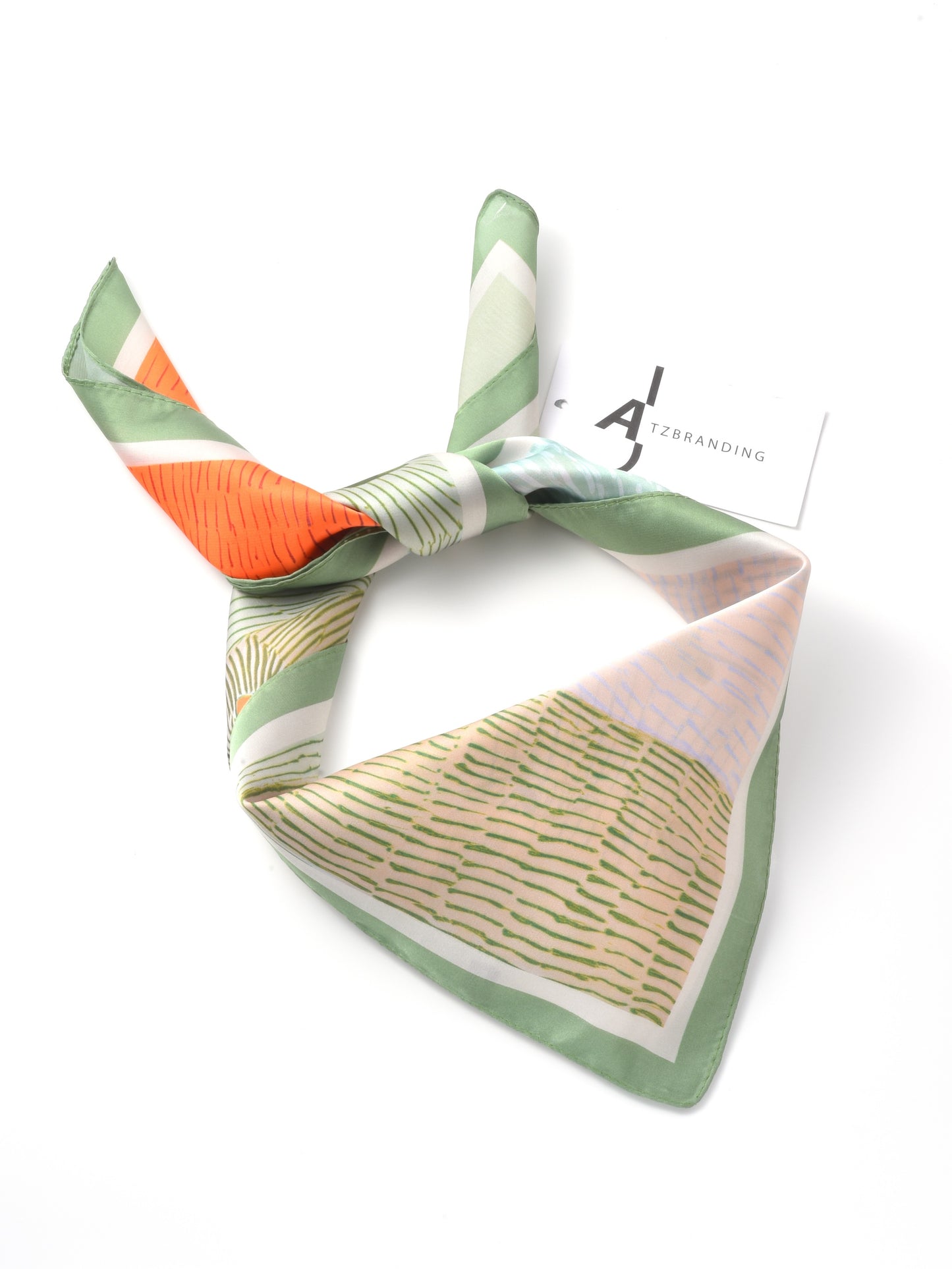 Scarvii - Playful Cat Print Square Scarf