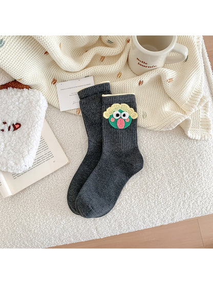 Rufia - Crochet Patch Playful Crew Socks