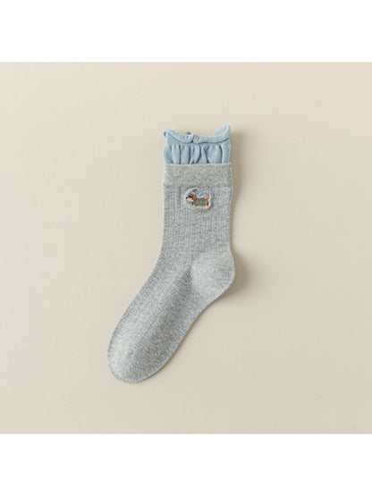Rufia - Playful Puppy Ruffle Crew Socks product image 6