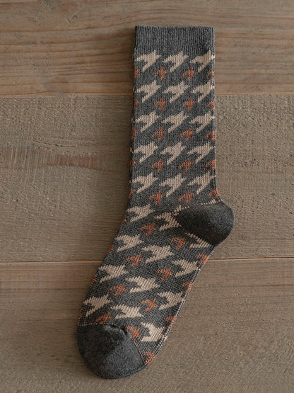 Rufia - Vintage Thick Mid-Calf Winter Socks