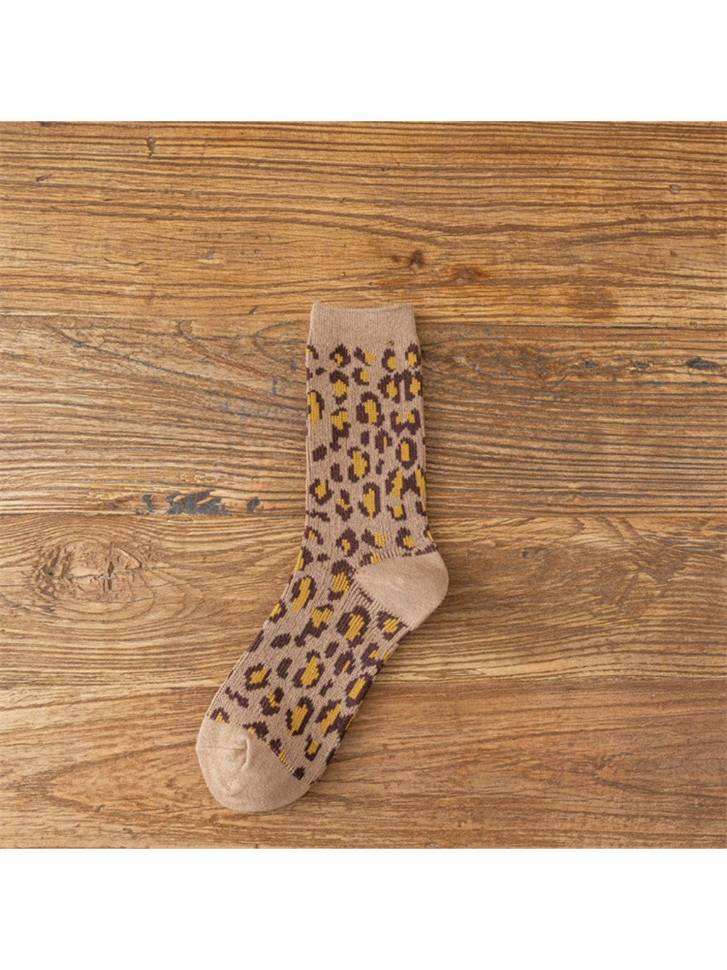 Rufia – Leopard Print Crew Socks