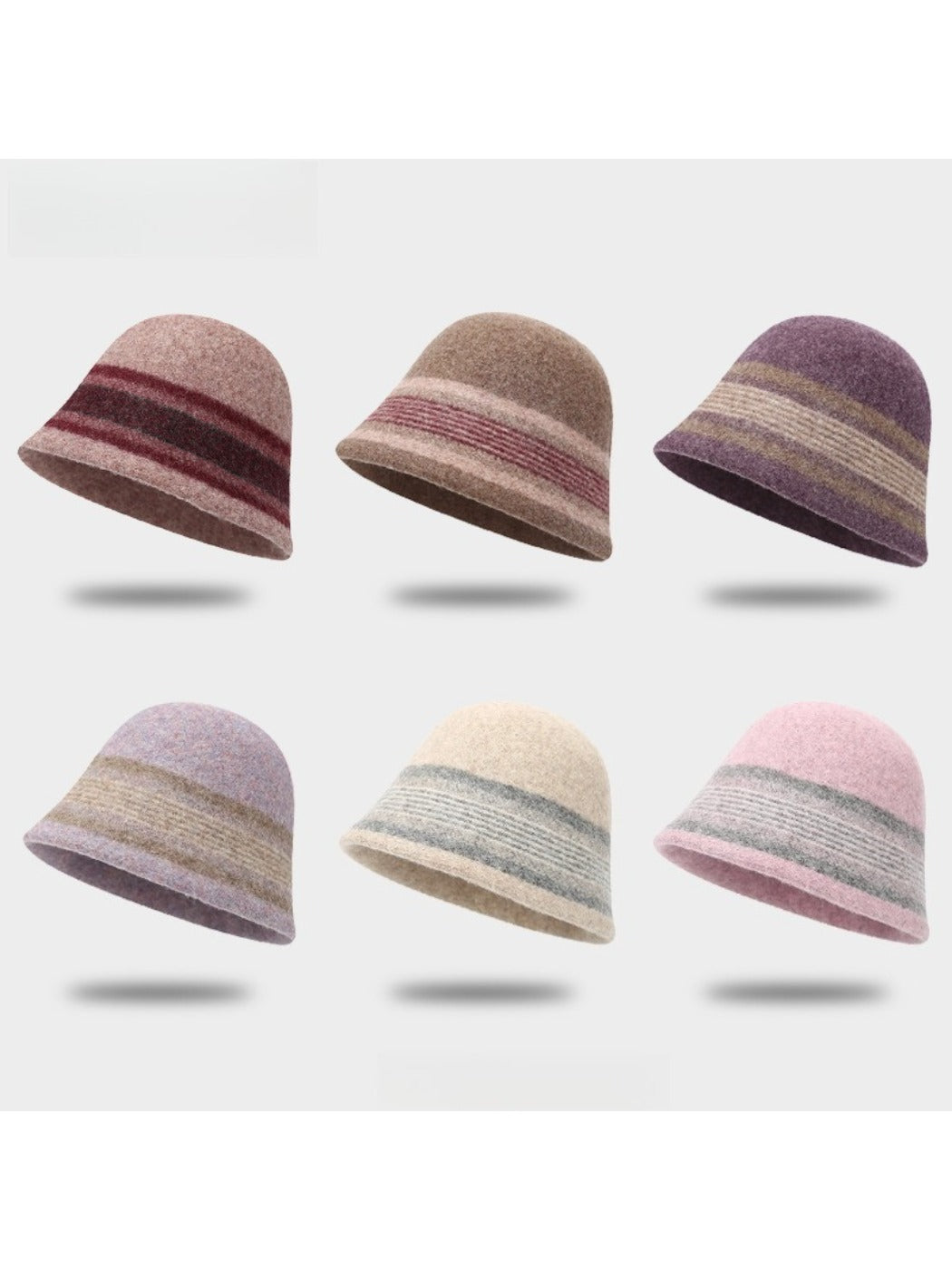Haila – Color Block Stripe Bucket Hat