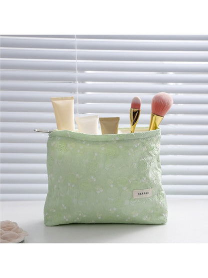 Cosbai Floral Jacquard Handheld Women s Makeup Bag product image