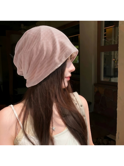 Haila - Lightweight Textured Slouchy Beanie for Women