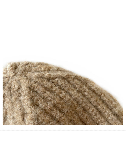 Haila - Winter Unisex Solid Color Knitted Beanie