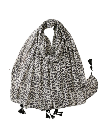Scarvii - Autumn Leopard Print Travel Scarf for Women
