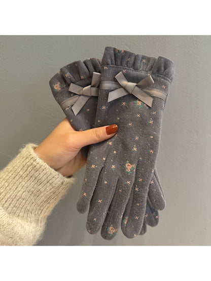 Gloving – Women's Touchscreen Gloves with Bow Accent