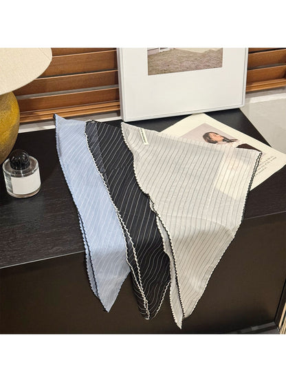 Scarvii - Slim Striped Triangle Bandana