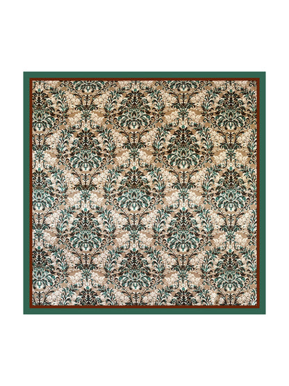 Scarvii - Vintage Baroque Floral Square Scarf