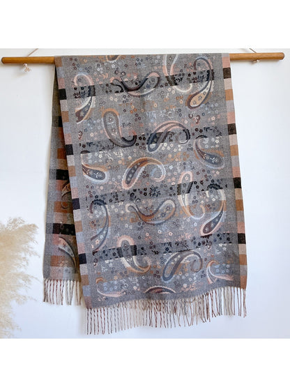 Scarvii - Bohemian Paisley Pattern Travel Scarf