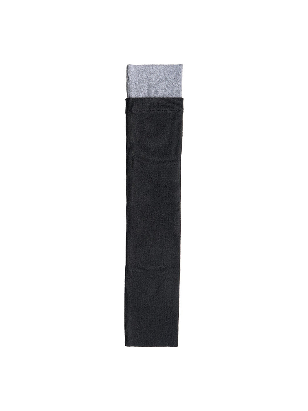 Cozyra - Contrast-Cuff Ribbed Knit Leg Warmers