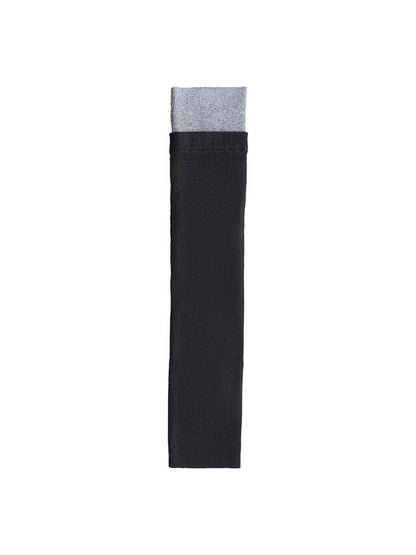 Cozyra - Contrast-Cuff Ribbed Knit Leg Warmers