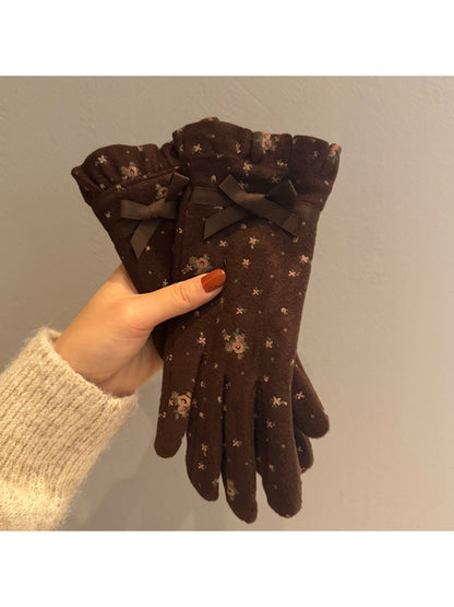 Gloving – Women's Touchscreen Gloves with Bow Accent