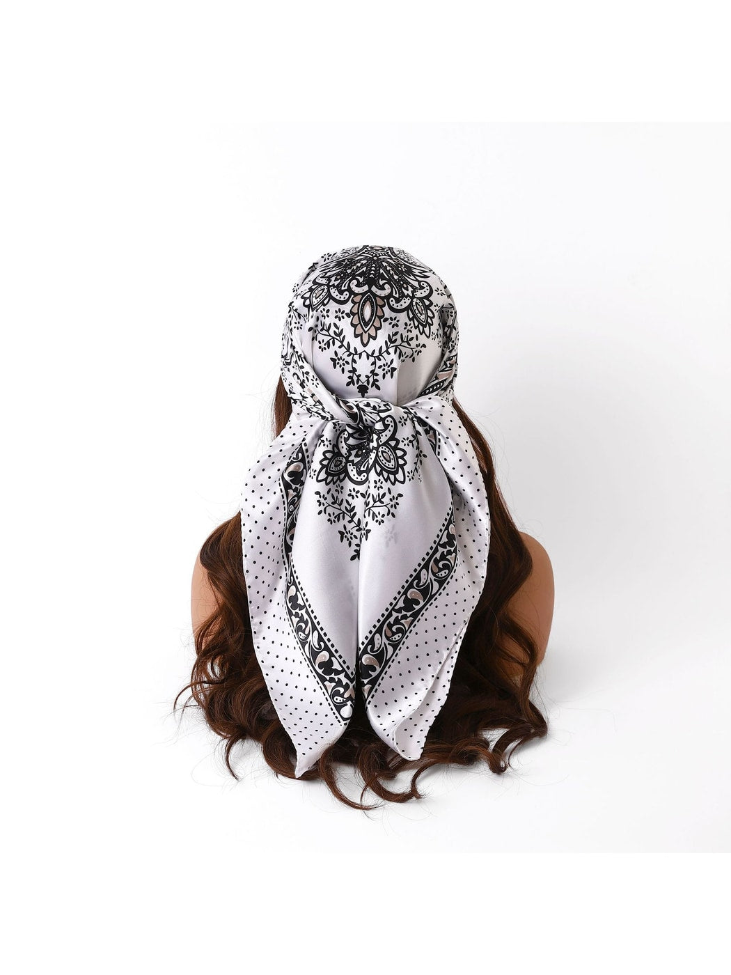 Scarvii - Retro Paisley Mandala Print Square Scarf