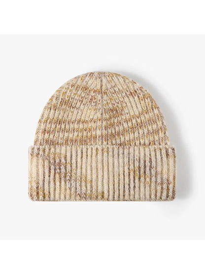 Haila - Heathered Ribbed Cuffed Knit Beanie