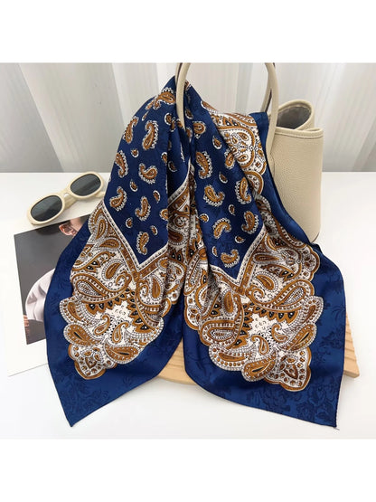 Scarvii - Paisley Print Square Scarf