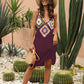 Mixed Color Hand-Crocheted Patchwork Camisole Dress