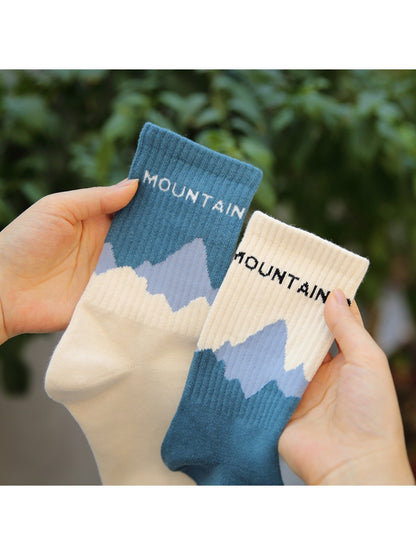 Rufia - Mountain Graphic Crew Socks