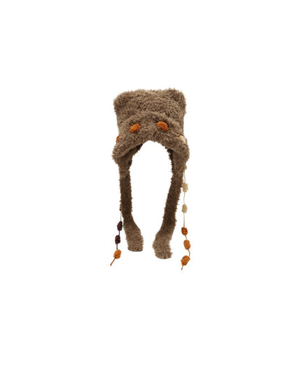 Haila – Cozy Plush Bear Ear Winter Beanie