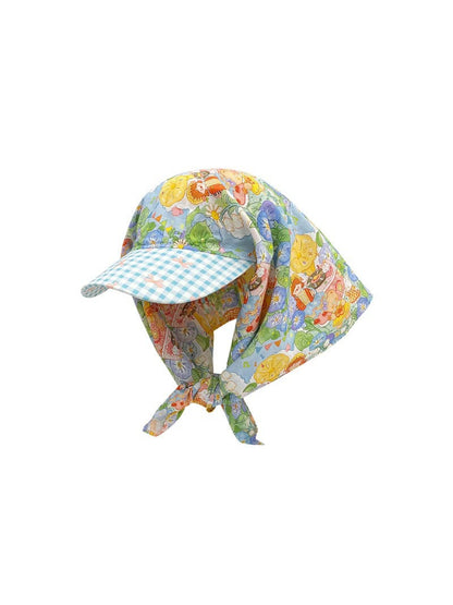 Scarvii Garden Print Tie Back Hair Scarf