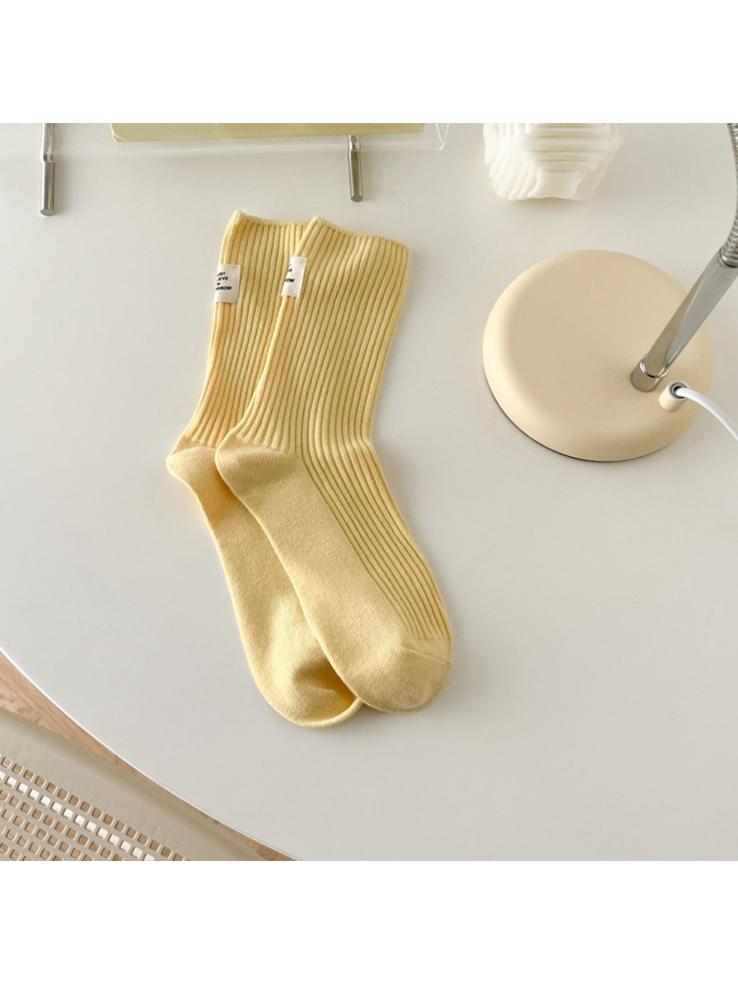 Rufia - Soft Tone Ribbed Crew Socks product image 9