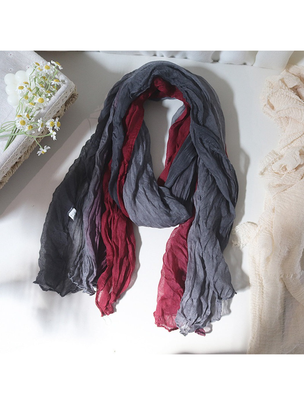 Scarvii - Ombre Crinkle Lightweight Scarf