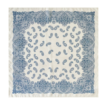 Scarvii - 27.5" Boho Paisley Print Scarf - Vintage & Light