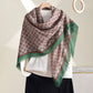 Scarvii - Plaid Print Square Scarf