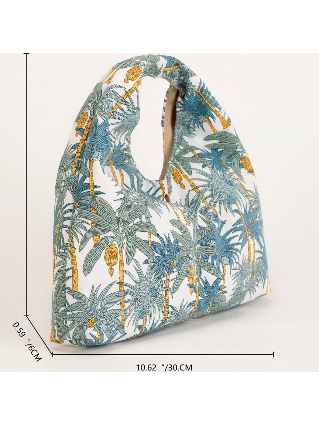 Cosbai - Fresh Floral Print Daily Handbag