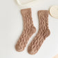 Rufia - Solid Color Soft Coral Fleece Socks