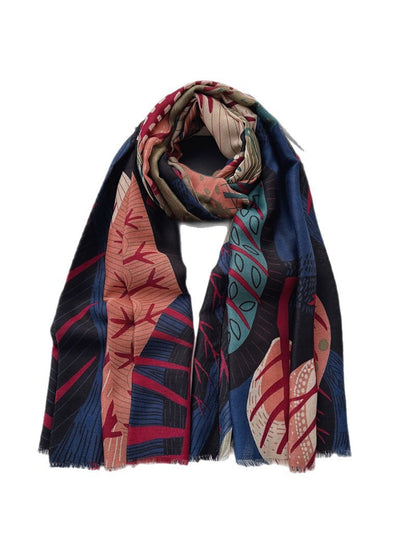 Scarvii - Abstract Botanical Patchwork Scarf