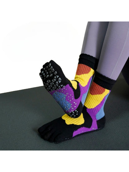 Rufia - Abstract Grip Five-Toe Training Socks