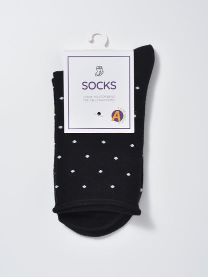Rufia - Japanese Polka Dot Mid-Calf Socks