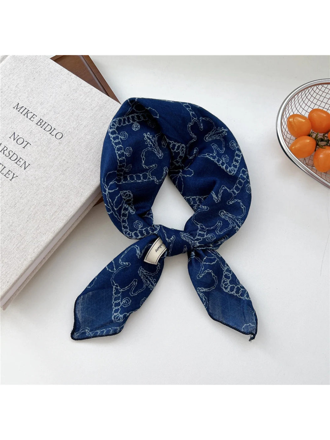 Scarvii - Vintage Print Square Scarf