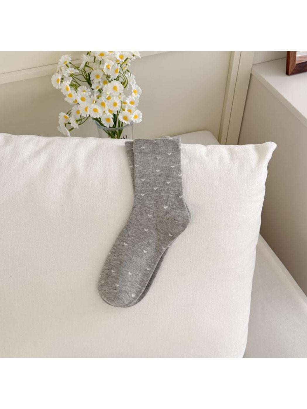 Rufia - Classic Bow and Plaid Pattern Crew Socks