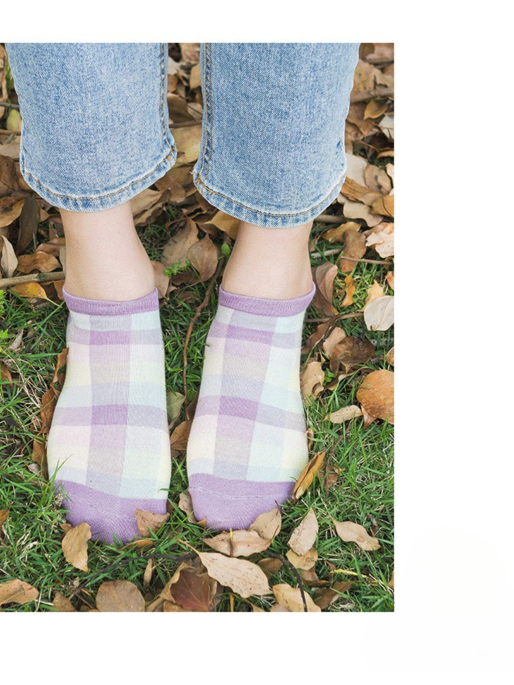 Rufia - Summer Plaid Ankle Socks