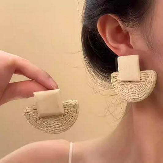 Earwish - Boho Woven Earrings – Unique & Natural