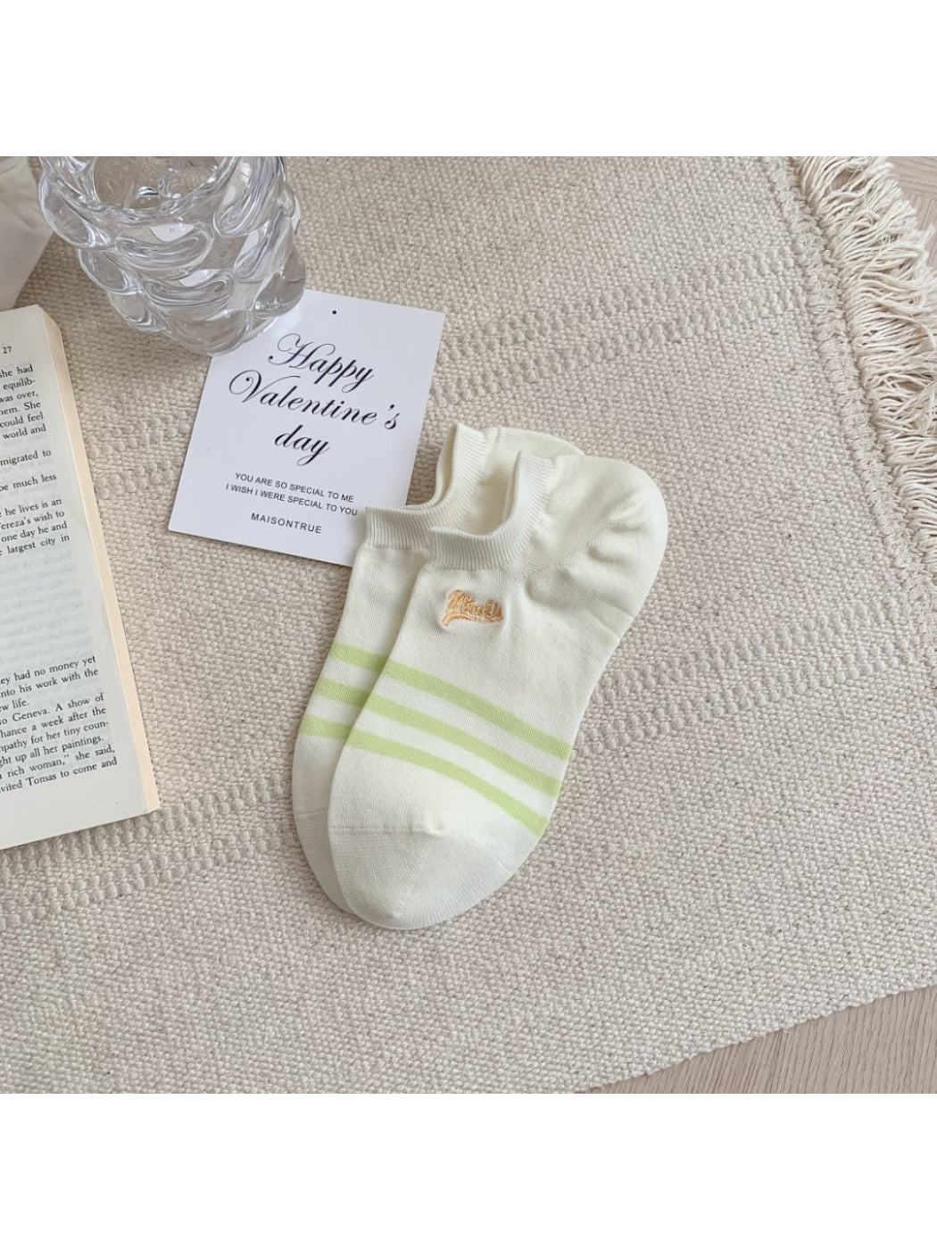 Rufia - Stripe Ankle No Show Socks product image 7