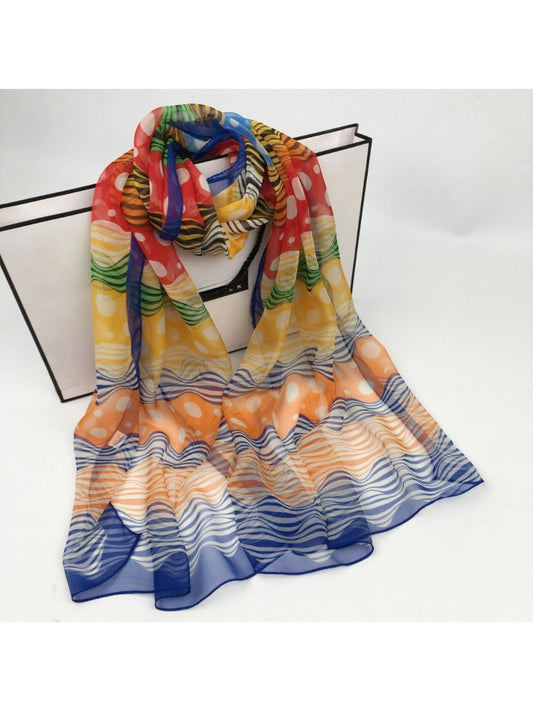Scarvii - Lightweight Scarf with Polka Dot Patterns - Versatile & All-Season