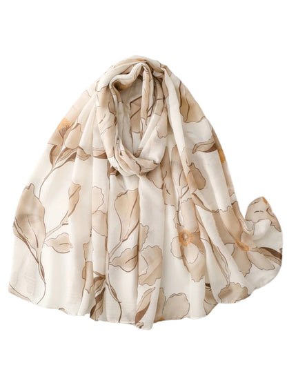 Scarvii - Watercolor Poppy Floral Wrap Scarf