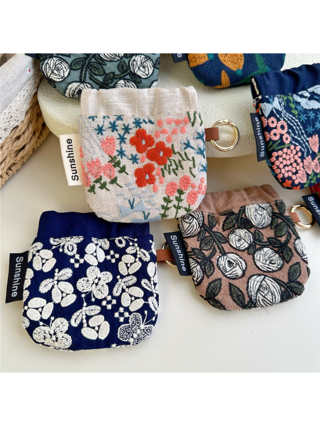 Cosbai - Mini Pattern Drawstring Pouch