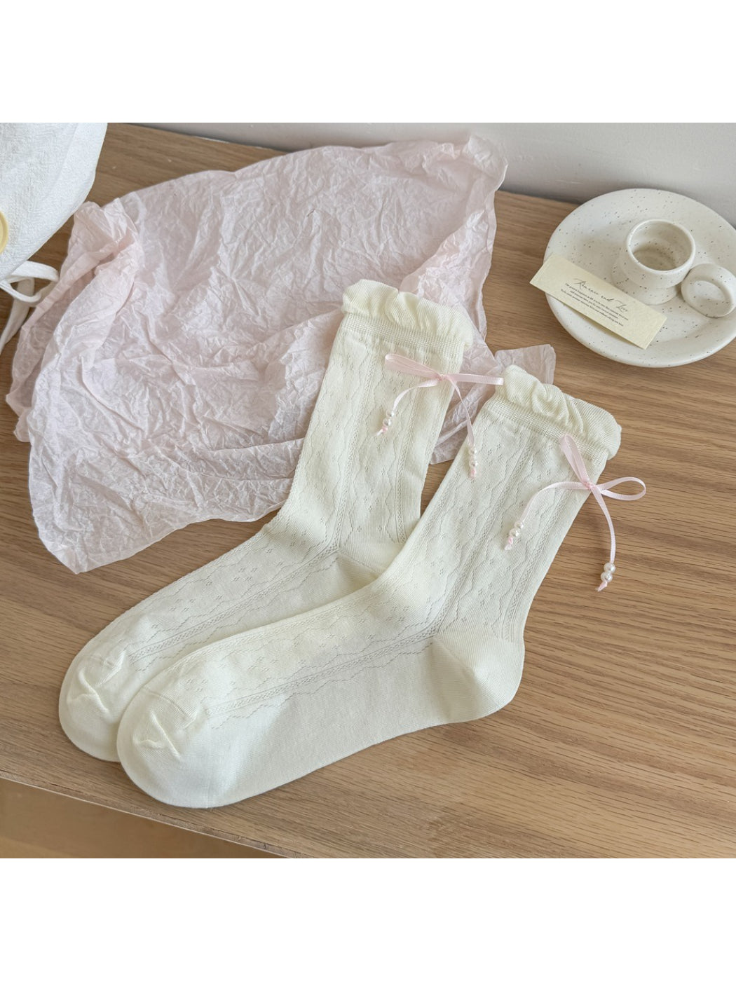 Rufia - Sweet Lace Trim Crew Socks product image 4