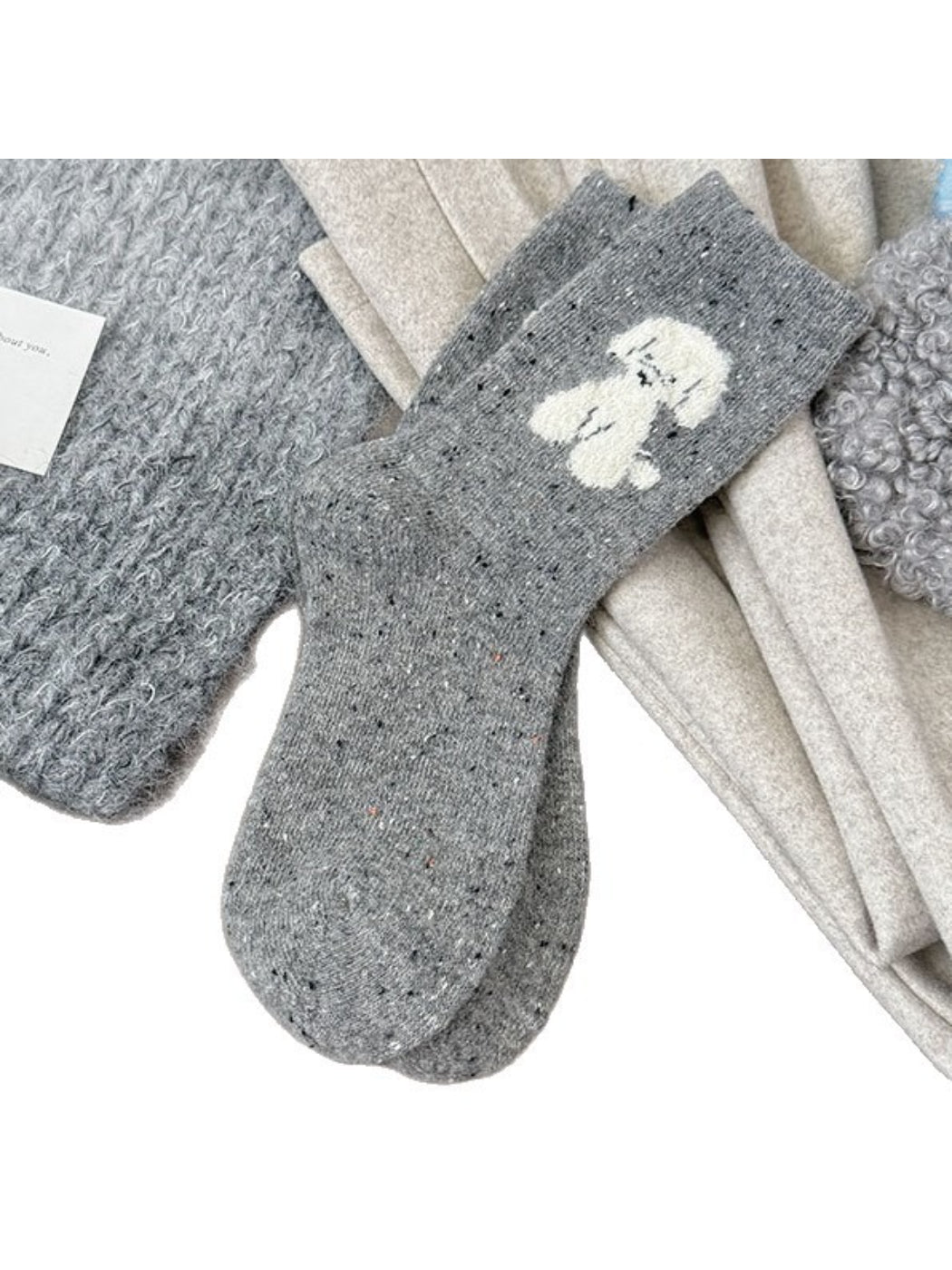 Rufia - Soft Dog Accent Crew Socks